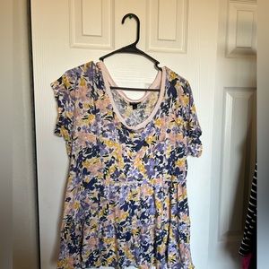 Torrid floral babydoll top
